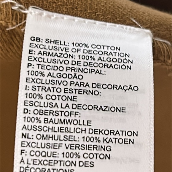 NORTH FACE, cotton jacket,zipper,snaps, PTP 18”, like sm/med tan,yellowstone EC - Picture 11 of 17